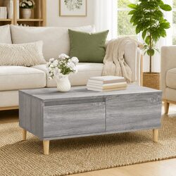 Grey Sonoma Engineered Wood Coffee Table with Storage
