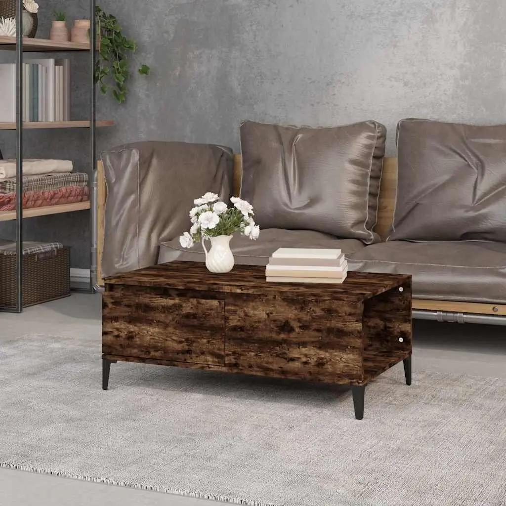 Coffee Table with Storage Drawer in Brown