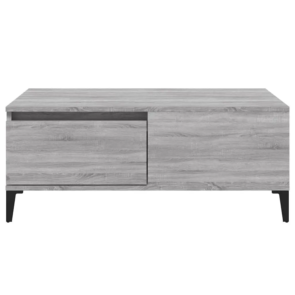 Coffee Table Engineered Wood 90 x 50 x 36.5 cm Grey