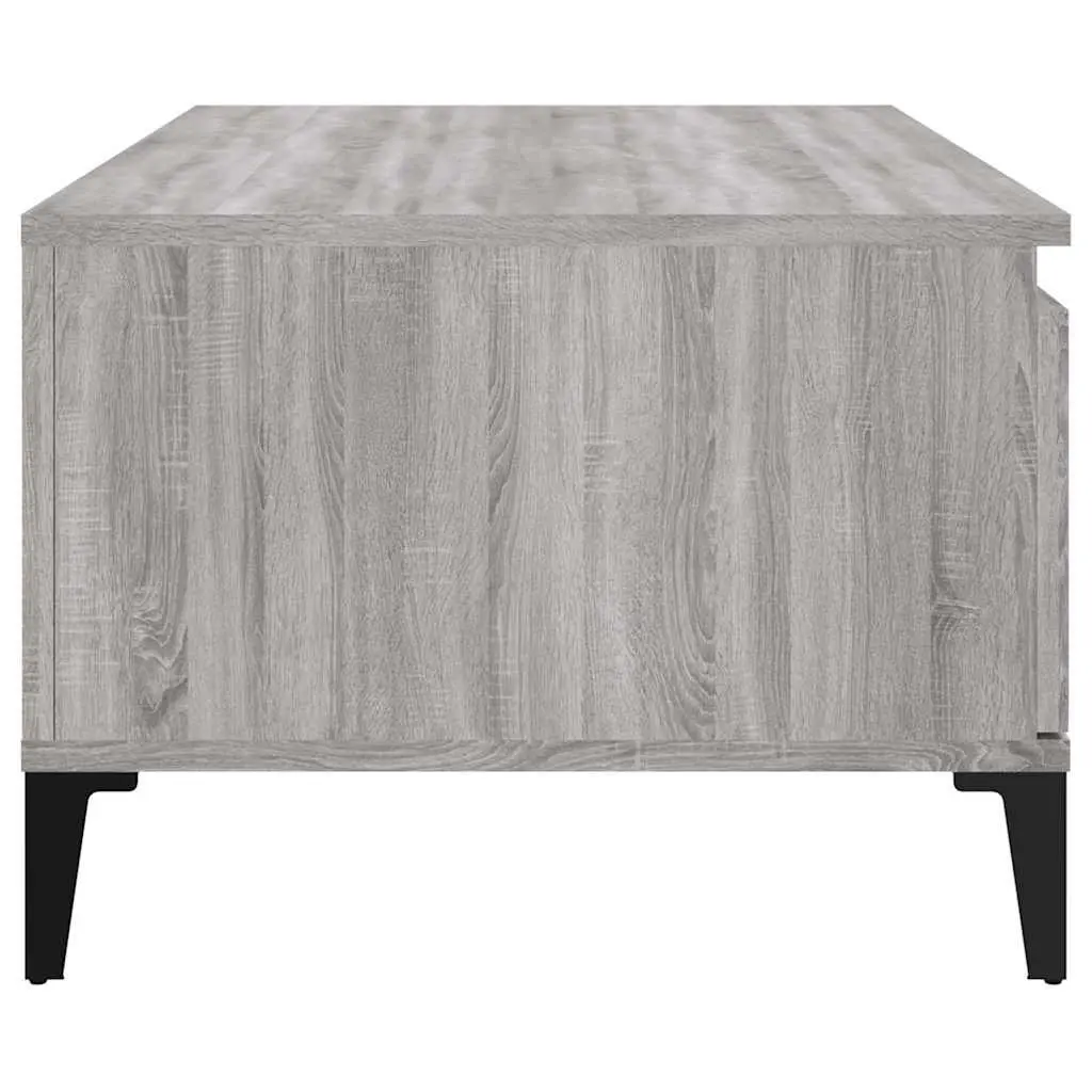 Coffee Table Engineered Wood 90 x 50 x 36.5 cm Grey