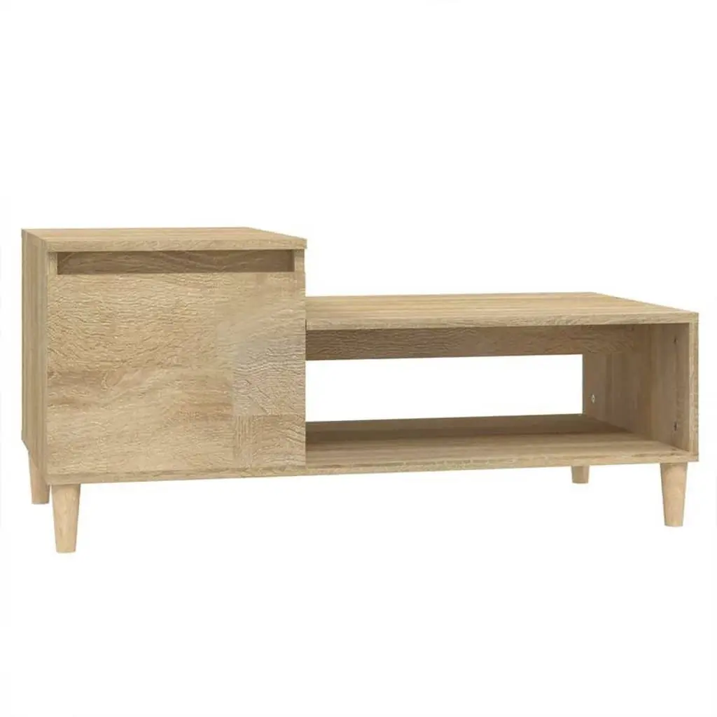 Brown Sonoma Oak Coffee Table with Storage