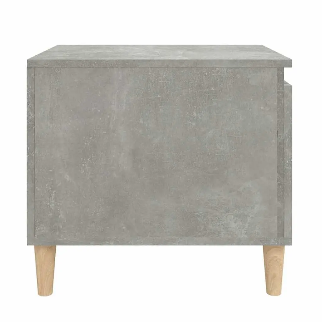 Grey Engineered Wood Coffee Table with Storage Shelf