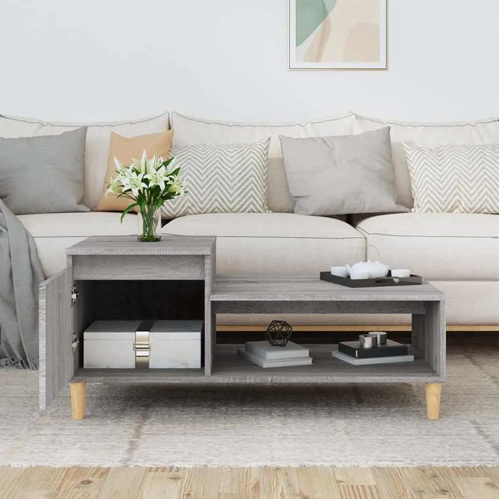 Grey Sonoma Engineered Wood Coffee Table with Storage
