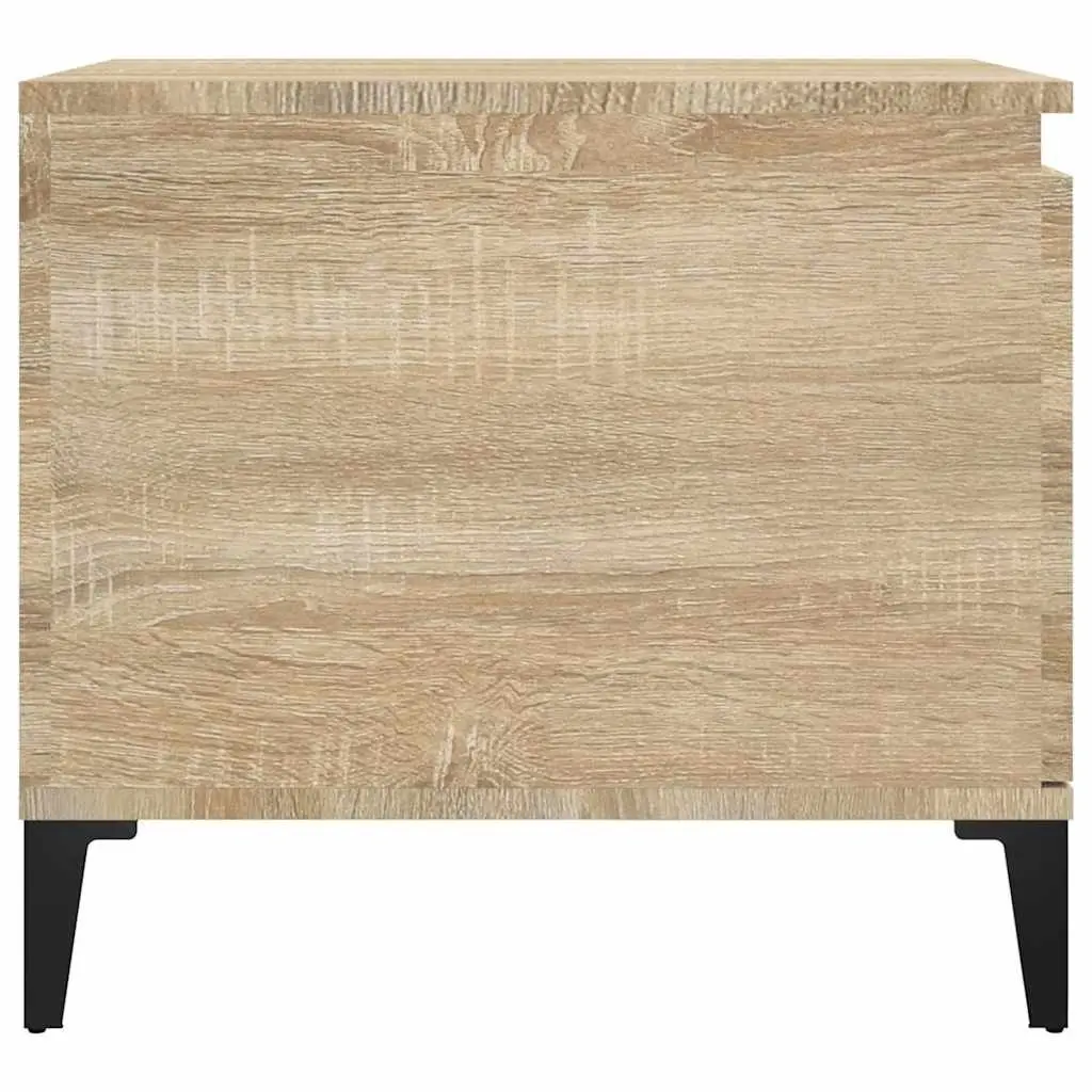 Brown Engineered Wood Coffee Table with Storage Shelf