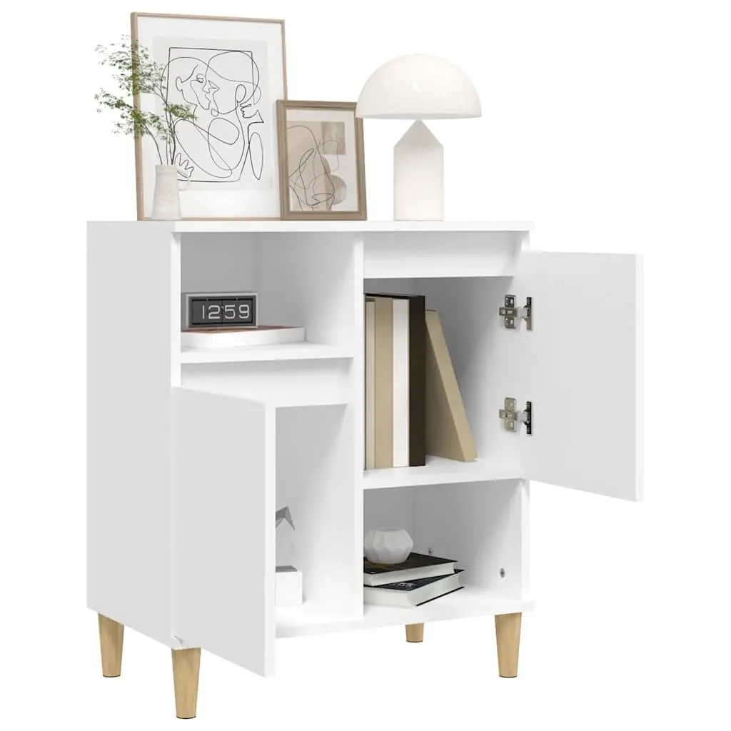 White Storage Sideboard with Engineered Wood