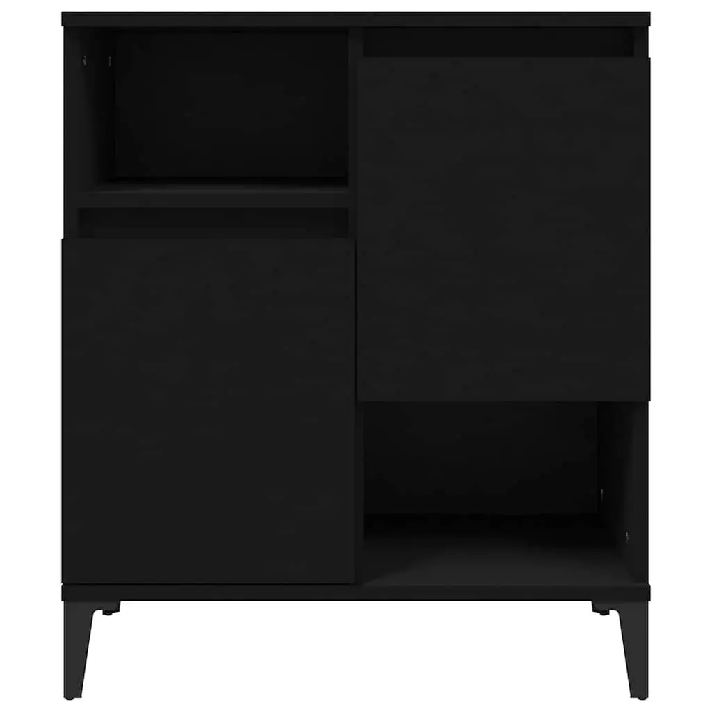 Sideboard Engineered Wood Black 60x35x70 cm Storage Cabinet Buffet Furniture