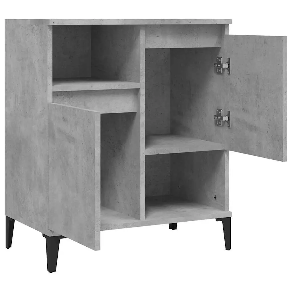 Grey Sideboard Storage Cabinet 60x35x70 cm