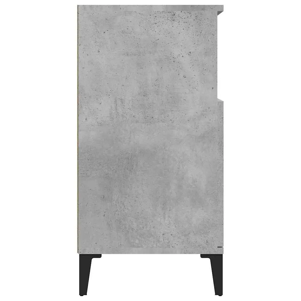 Grey Sideboard Storage Cabinet 60x35x70 cm
