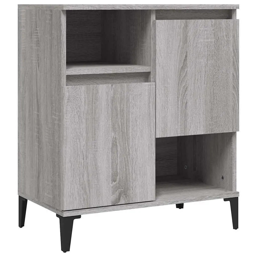 Grey Sonoma Sideboard Cabinet with 4 Compartments