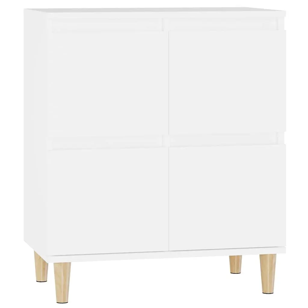 White Sideboard with Ample Storage 60x35x70 cm