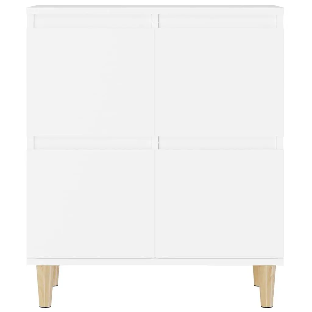 White Sideboard with Ample Storage 60x35x70 cm