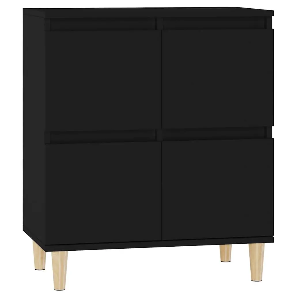 Black Sideboard 60x35x70 cm with Ample Storage