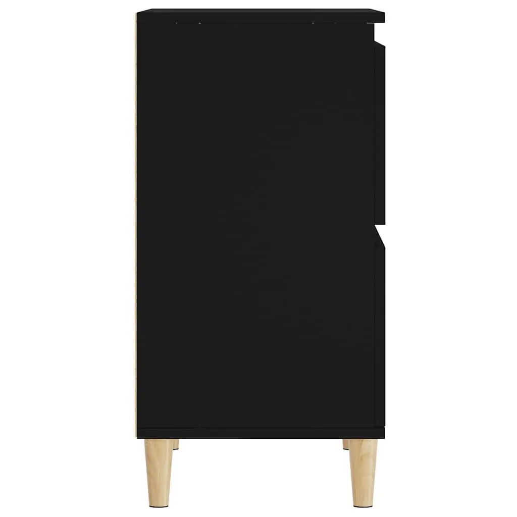 Black Sideboard 60x35x70 cm with Ample Storage