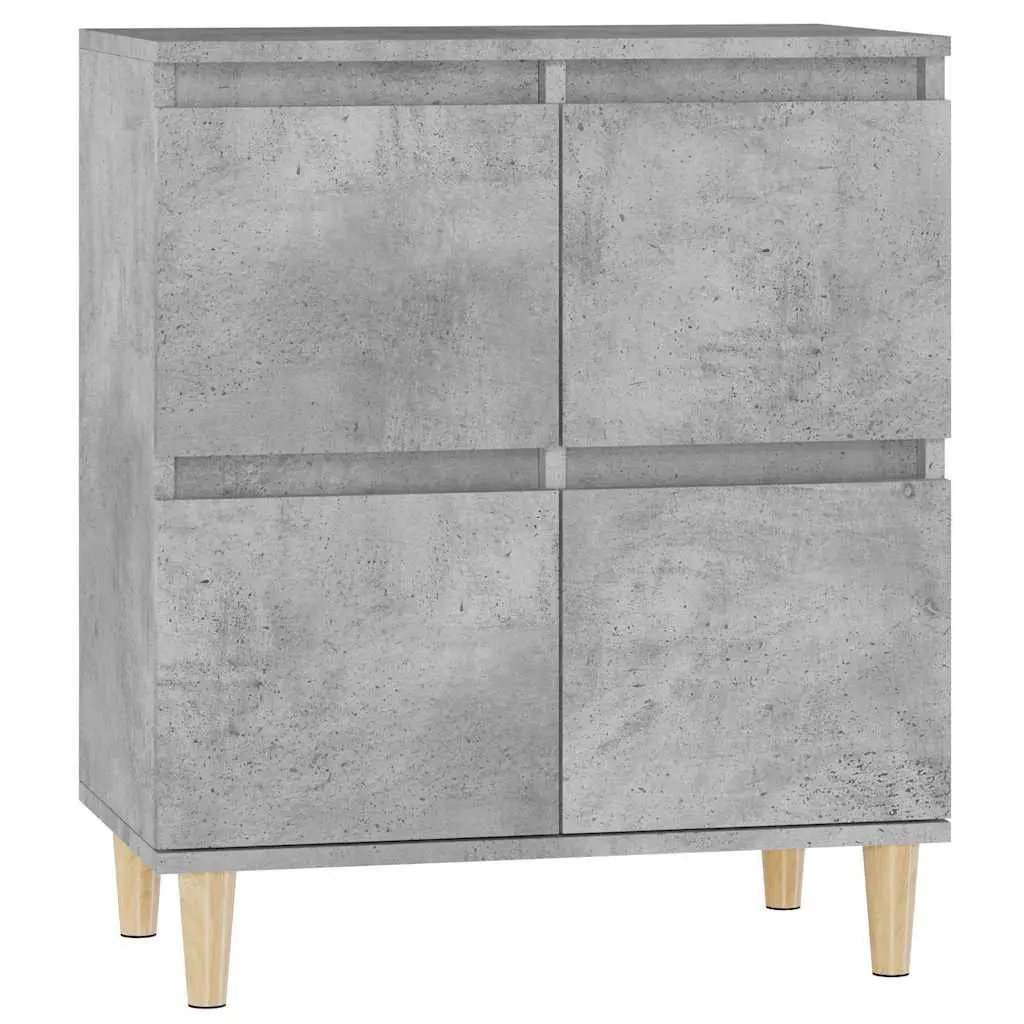 Grey Storage Sideboard with Ample Space 60x35x70cm