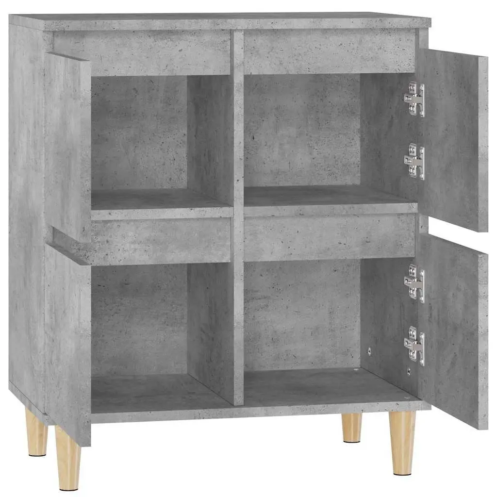 Grey Storage Sideboard with Ample Space 60x35x70cm