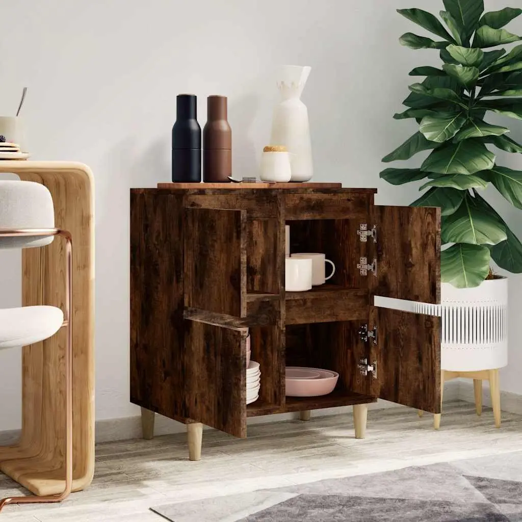 Brown Engineered Wood Sideboard Storage Cabinet
