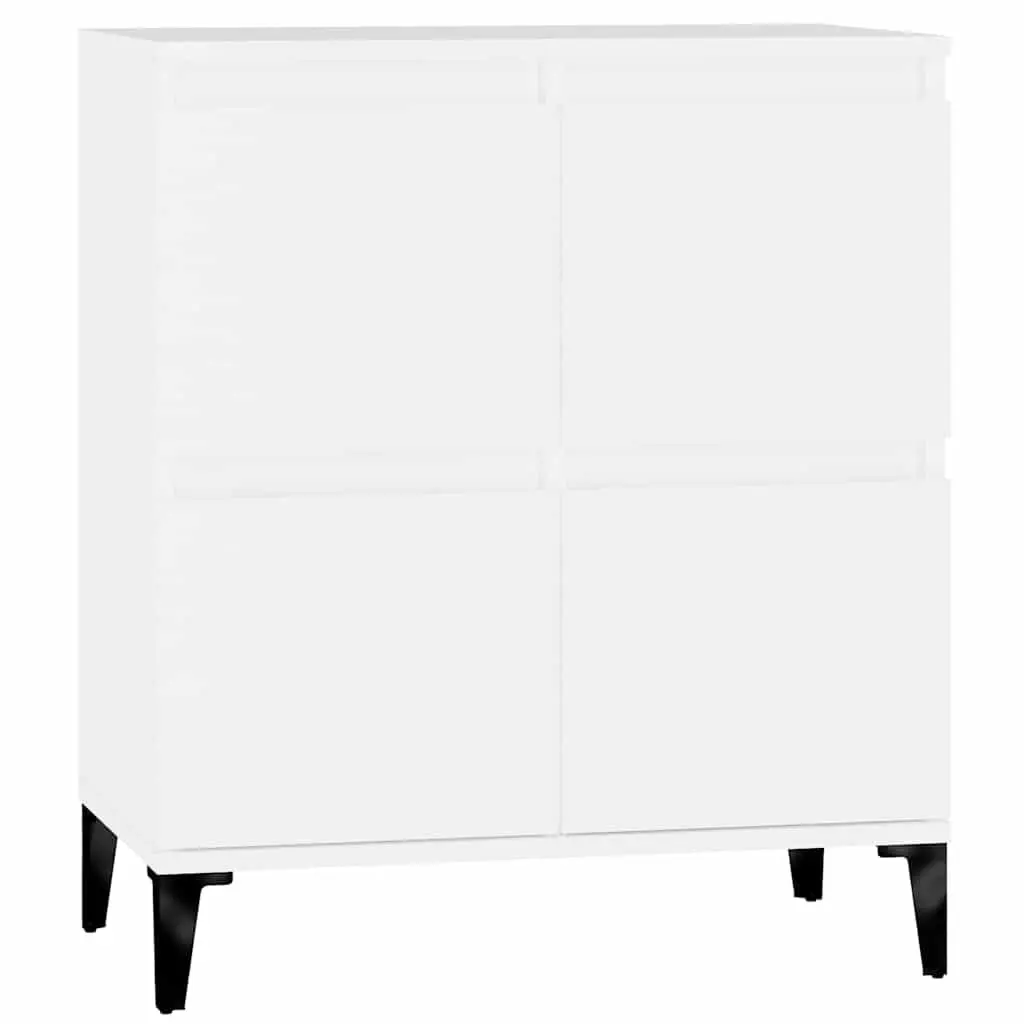 60x35x70 cm White Engineered Wood Sideboard Cabinet