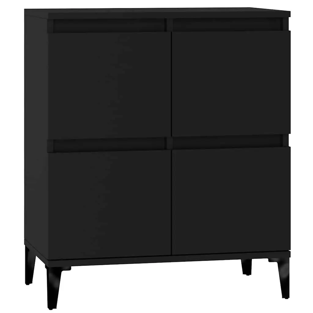 Sideboard Engineered Wood Black 60x35x70 cm Storage Cabinet Buffet Furniture