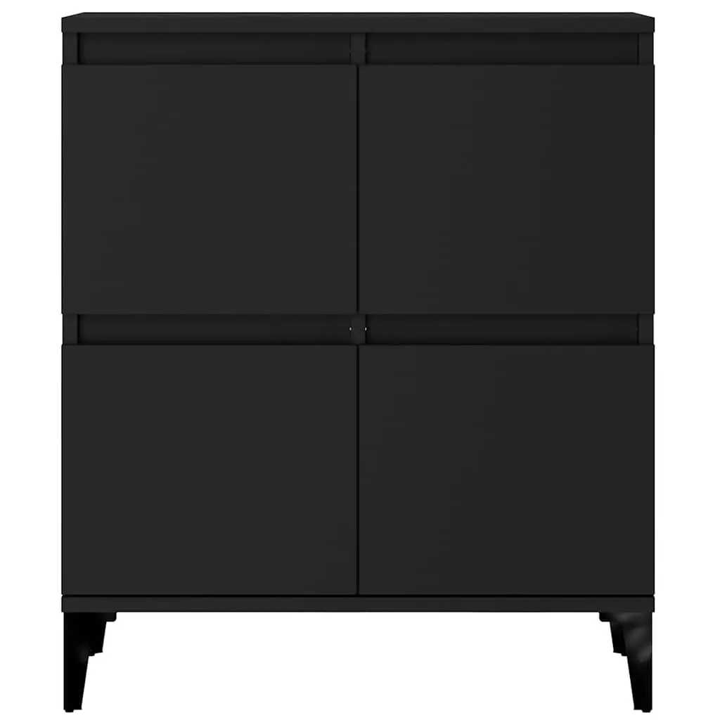 Sideboard Engineered Wood Black 60x35x70 cm Storage Cabinet Buffet Furniture