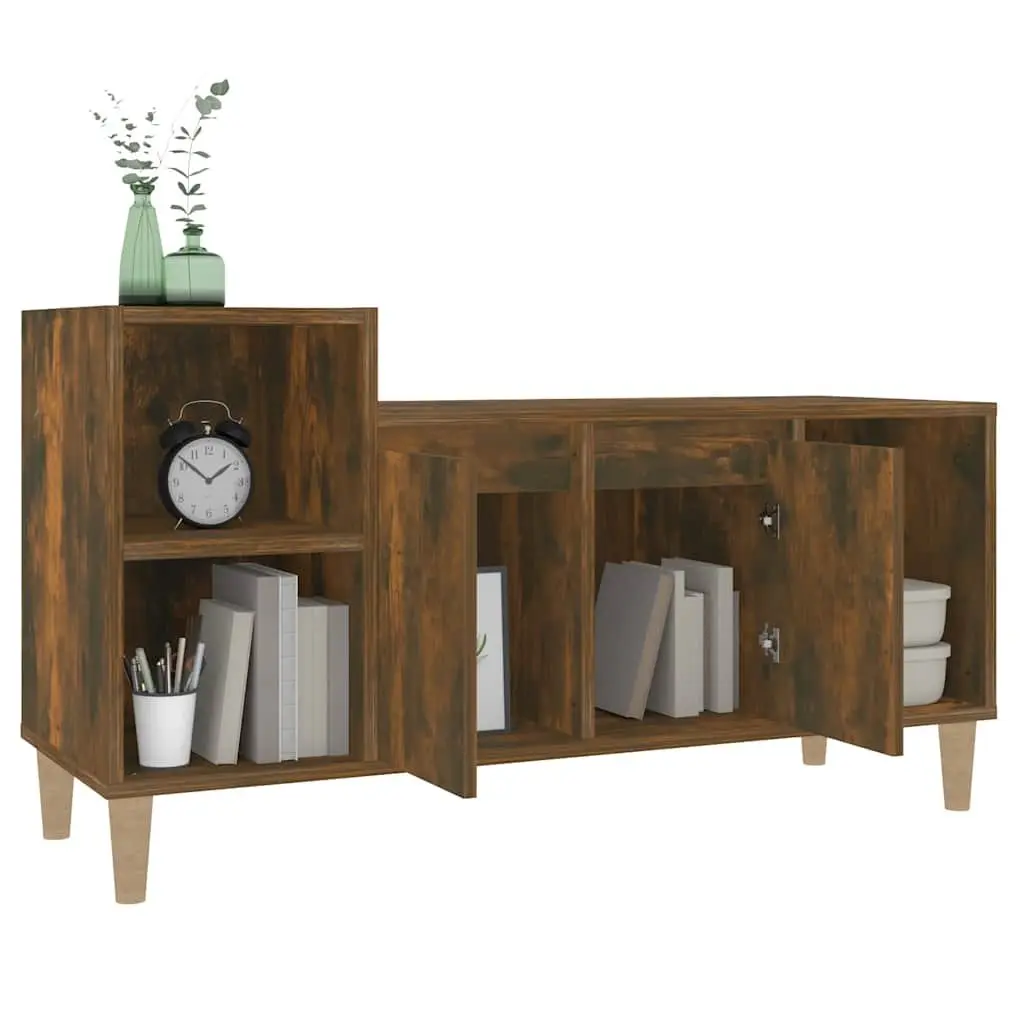 Smoked Oak TV Cabinet with Ample Storage