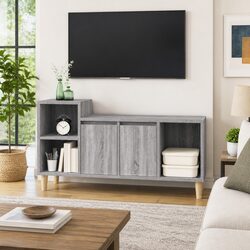 Stylish Grey Sonoma TV Cabinet for Organized Storage
