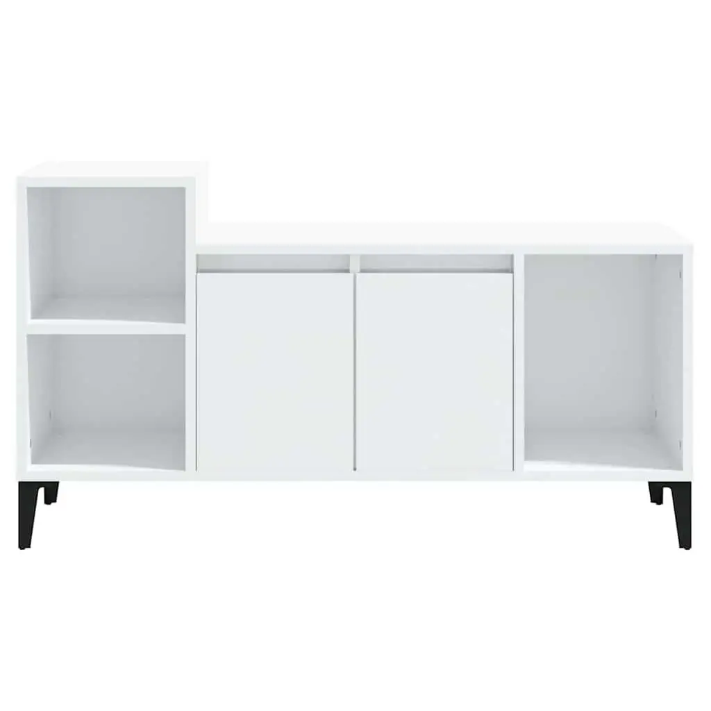 TV Cabinet Engineered Wood 100L x 35W x 55H cm White High Gloss