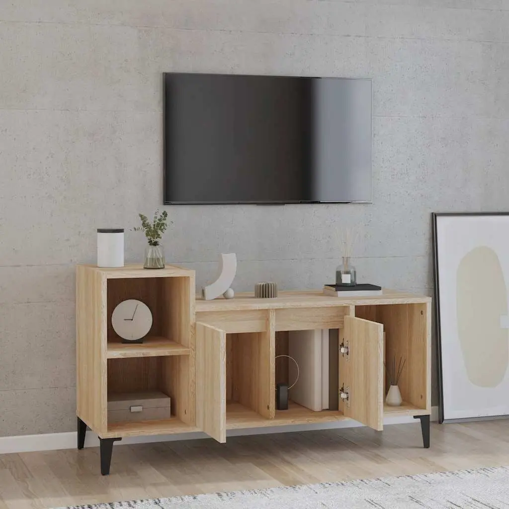 TV Cabinet Engineered Wood 100x35x55 cm Brown