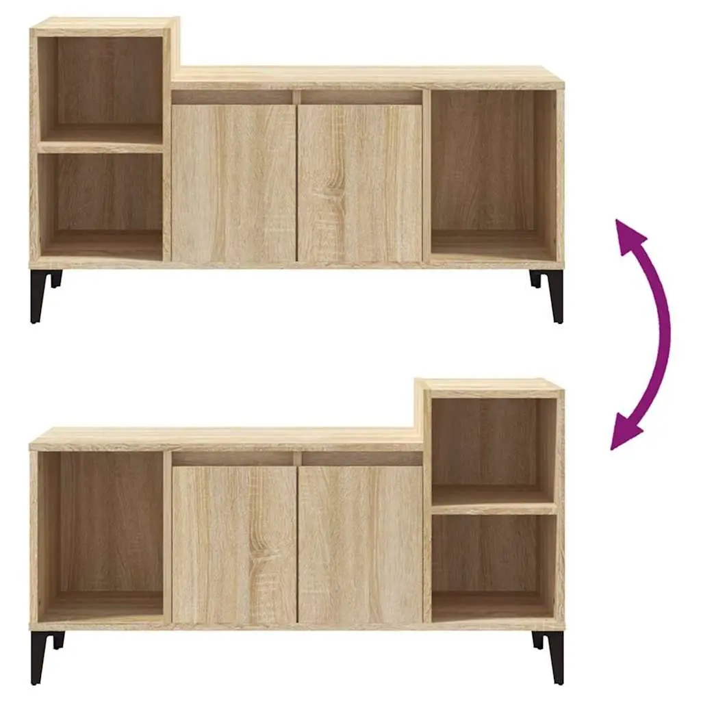 TV Cabinet Engineered Wood 100x35x55 cm Brown