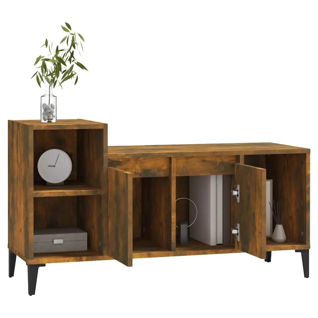 Brown TV Cabinet with Durable Engineered Wood