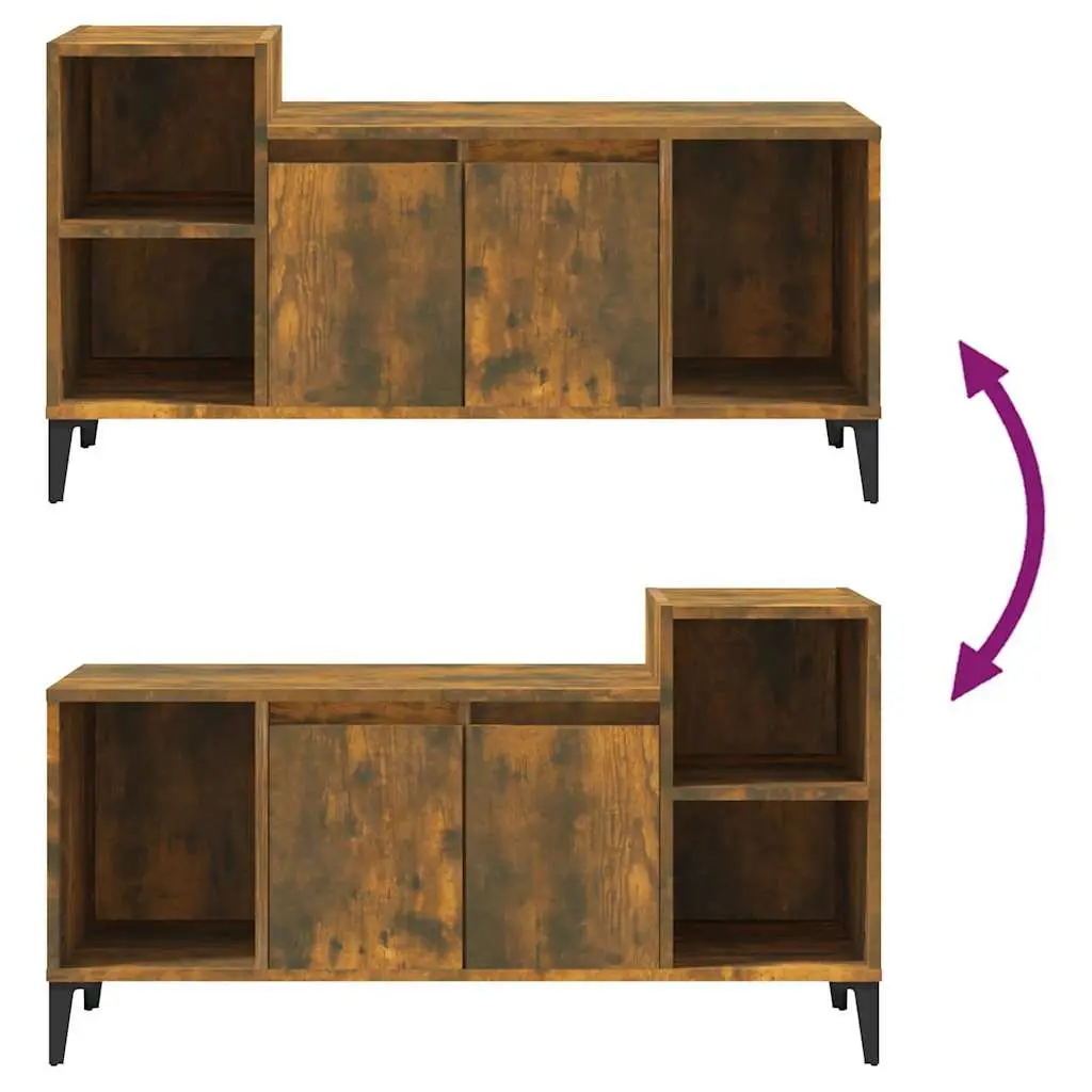 Brown TV Cabinet with Durable Engineered Wood