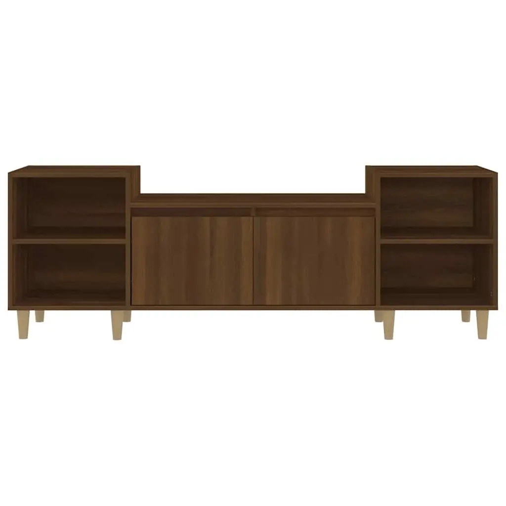 160cm Brown Oak Engineered Wood TV Cabinet