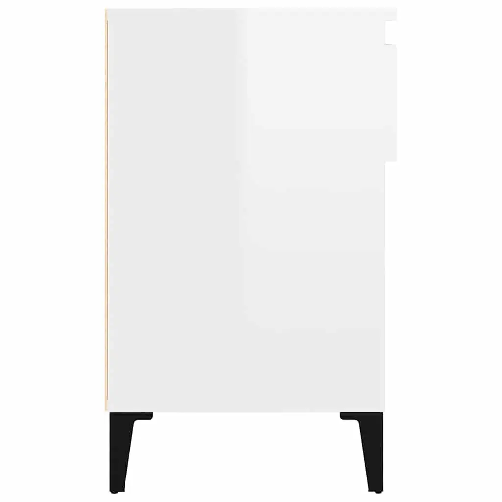 Shoe Cabinet Engineered Wood 102x36x60cm White High Gloss