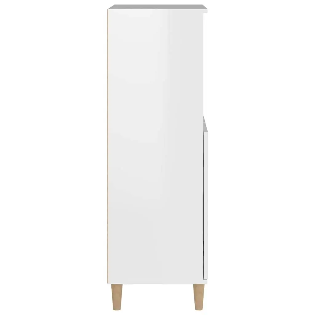 White Sideboard Storage Cabinet 60x36x110cm