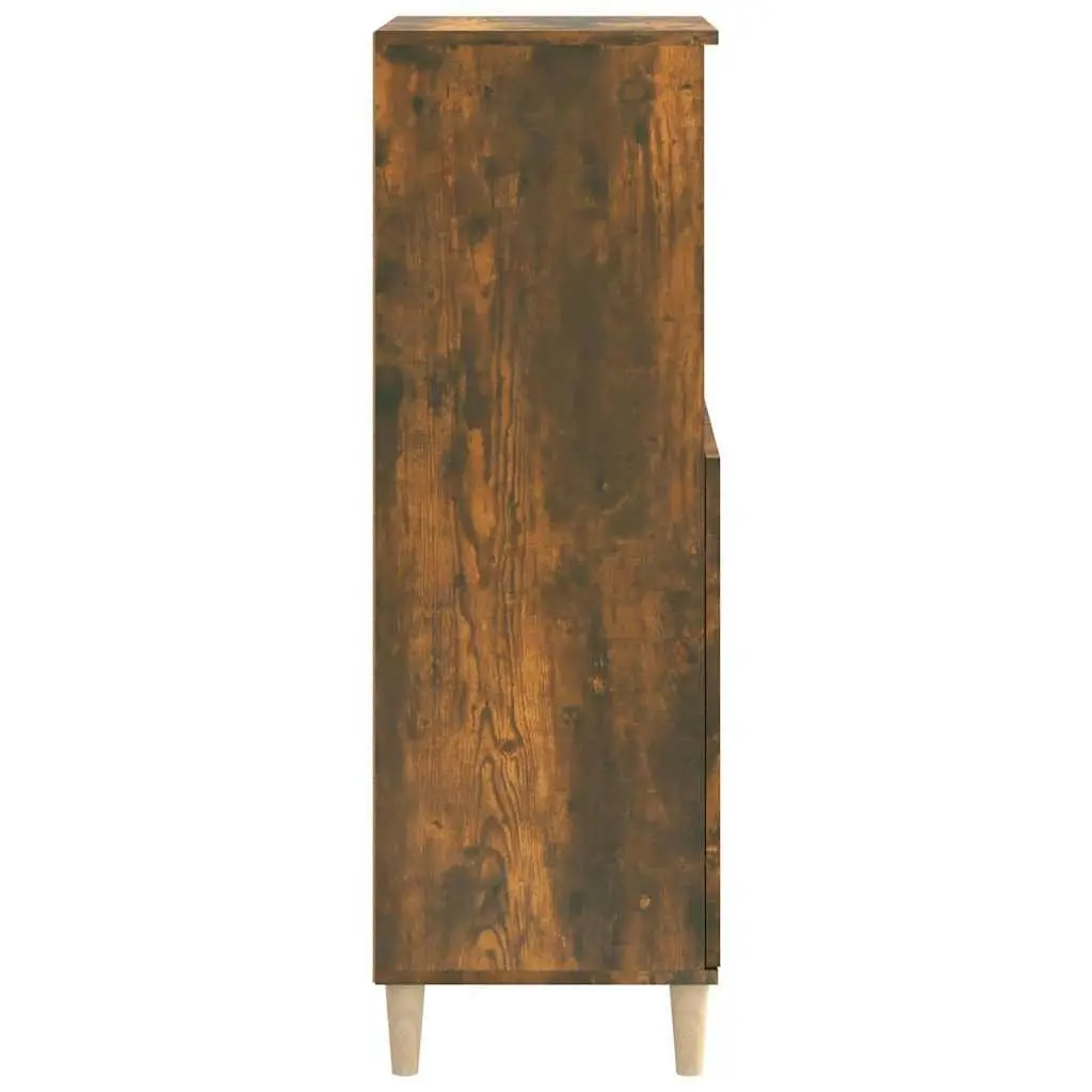Highboard Sideboard Cabinet Storage Furniture Brown Engineered Wood 60x36x110cm