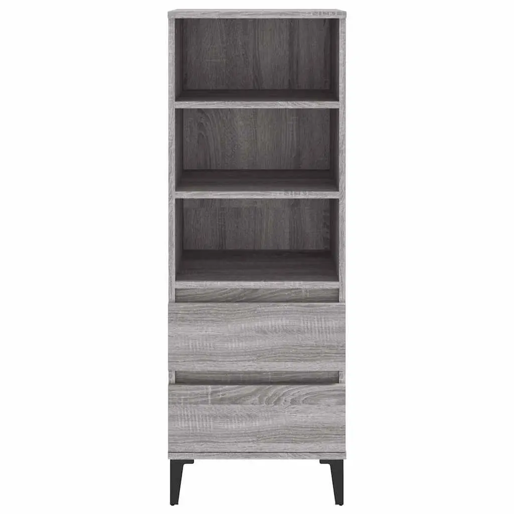 Grey Highboard Sideboard Cabinet 40x36x110cm