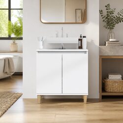 Durable Engineered Wood Bathroom Vanity Unit Sink Cabinet