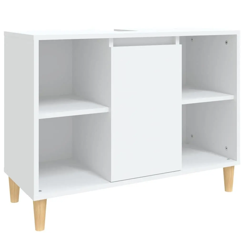 Bathroom Sink Cabinet Engineered Wood 80x33x60 cm White