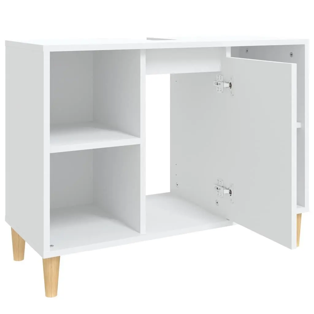 Bathroom Sink Cabinet Engineered Wood 80x33x60 cm White