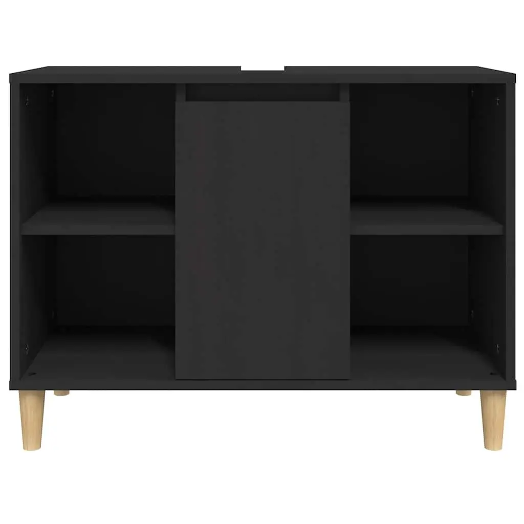 Black Bathroom Vanity Sink Cabinet Unit