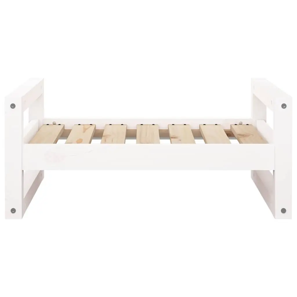 Rectangular Dog Bed with Solid Wood Frame for Comfort