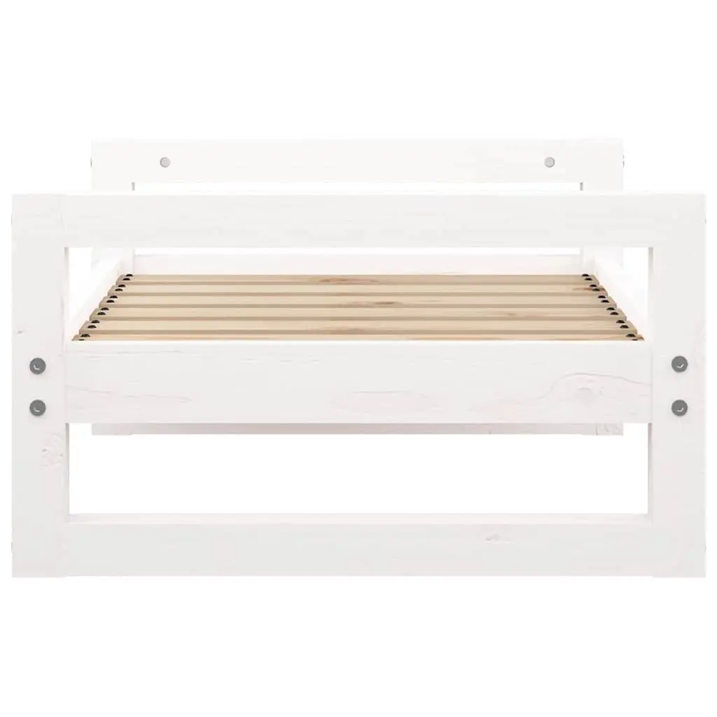 Rectangular Dog Bed with Solid Wood Frame for Comfort