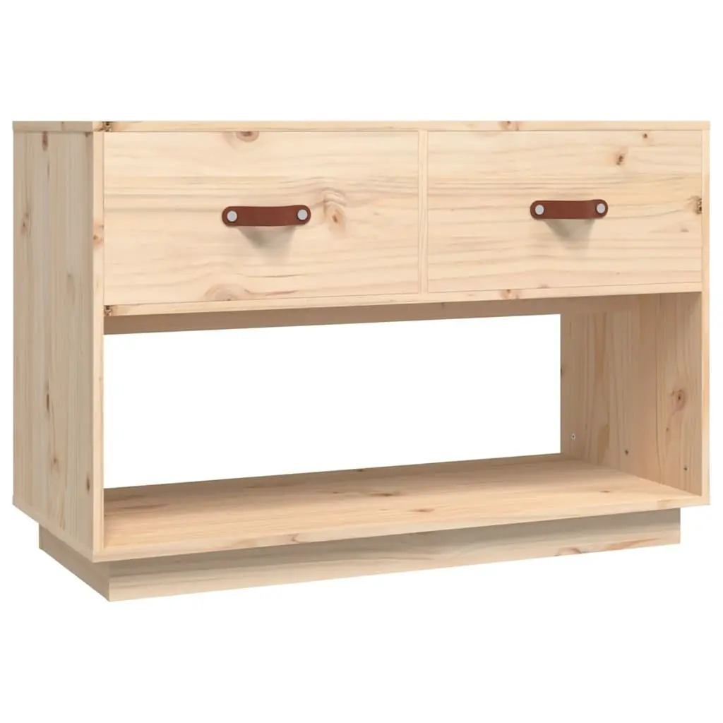 TV Cabinet Solid Pine Wood 90x40x60 cm Brown Storage Unit Media Stand Furniture