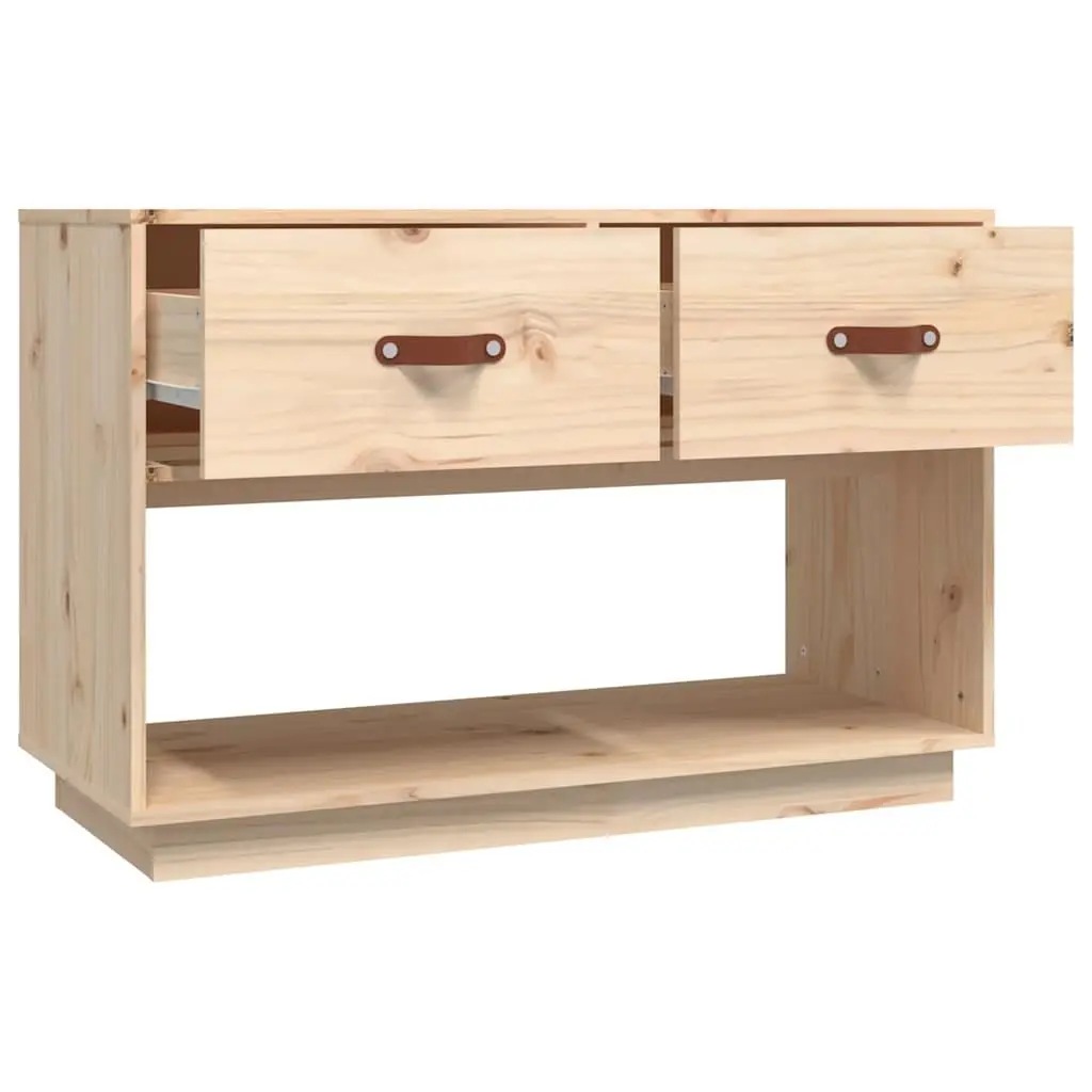 TV Cabinet Solid Pine Wood 90x40x60 cm Brown Storage Unit Media Stand Furniture