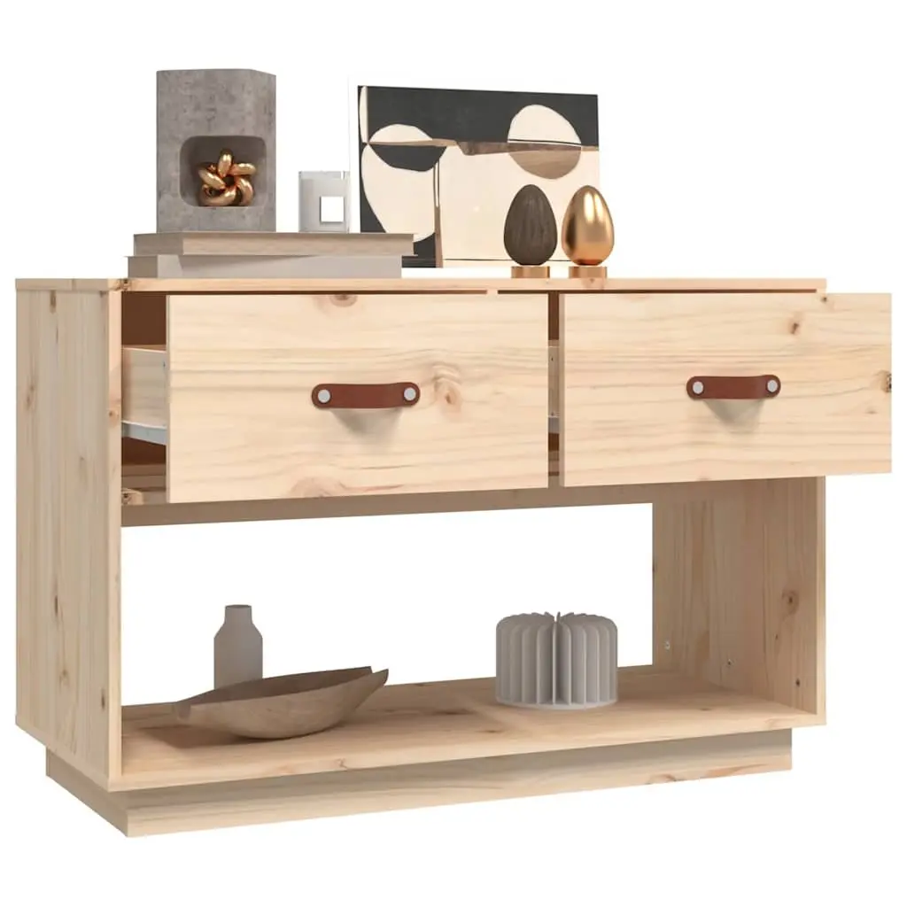 TV Cabinet Solid Pine Wood 90x40x60 cm Brown Storage Unit Media Stand Furniture