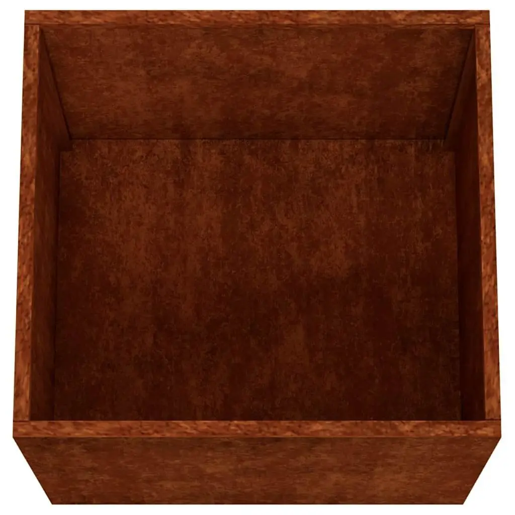 Corten Steel Planter Box 49x47x46cm for Gardens