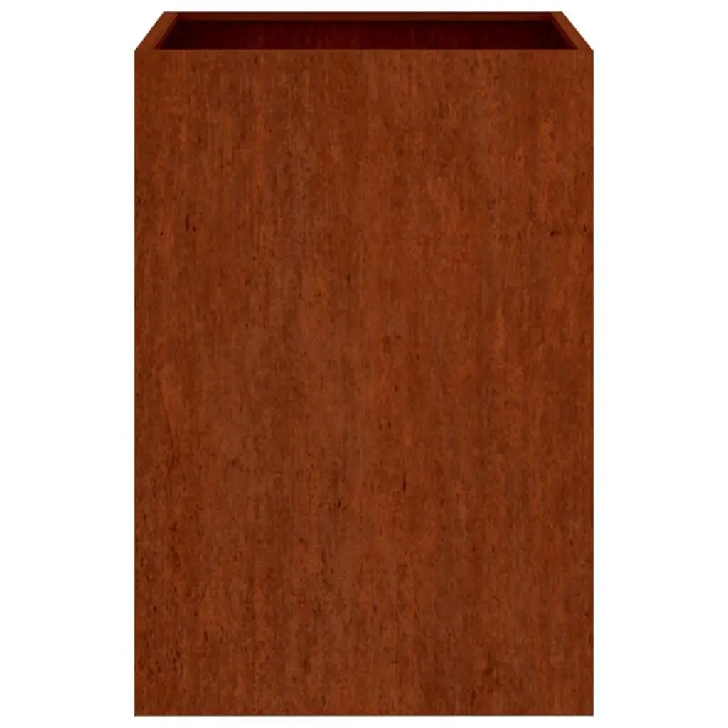 Corten Steel Planter Box for Garden and Patio 42x38x75cm