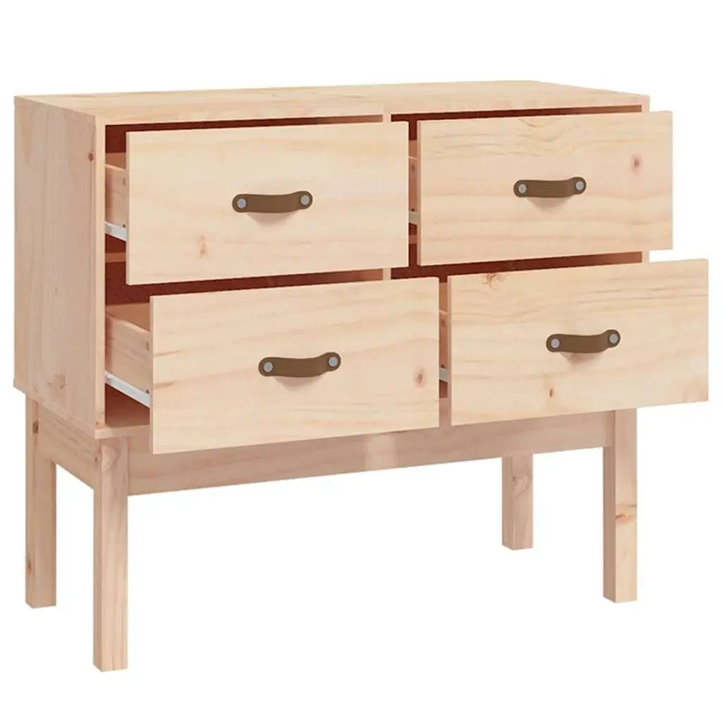 Console Cabinet 90x40x78cm Solid Pine Wood