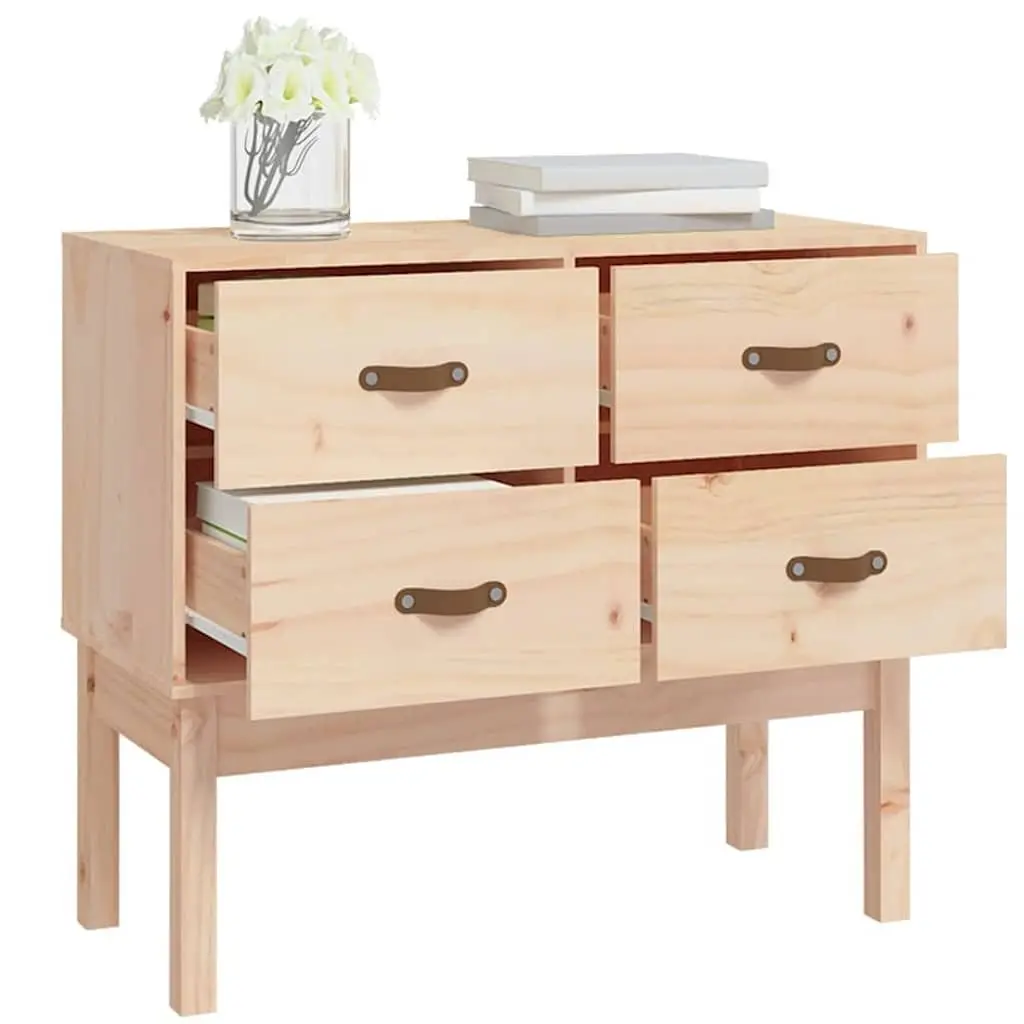 Console Cabinet 90x40x78cm Solid Pine Wood