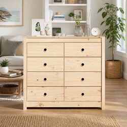 Sturdy Side Cabinet 100x40x90 cm Solid Pine Wood Brown