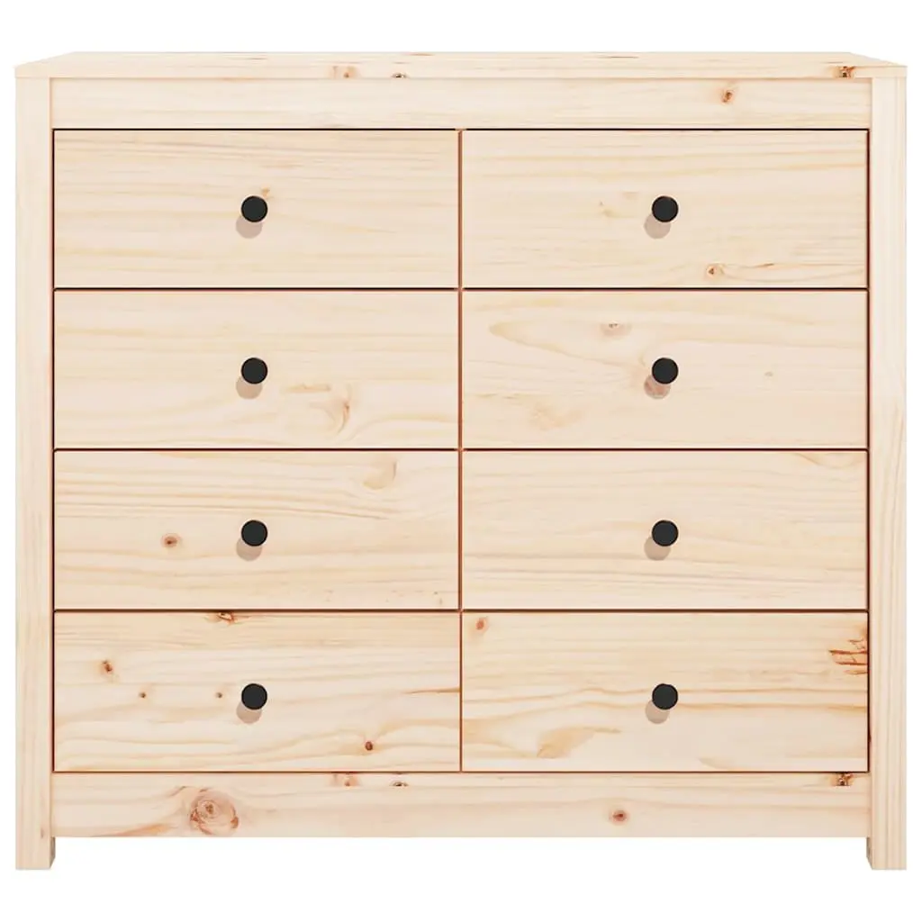 Side Cabinet 100x40x90 cm Solid Pine Wood Brown